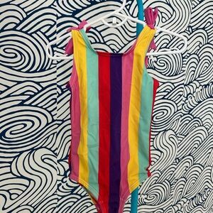 Hanna Andersson Kids Rainbow Stripe One Piece